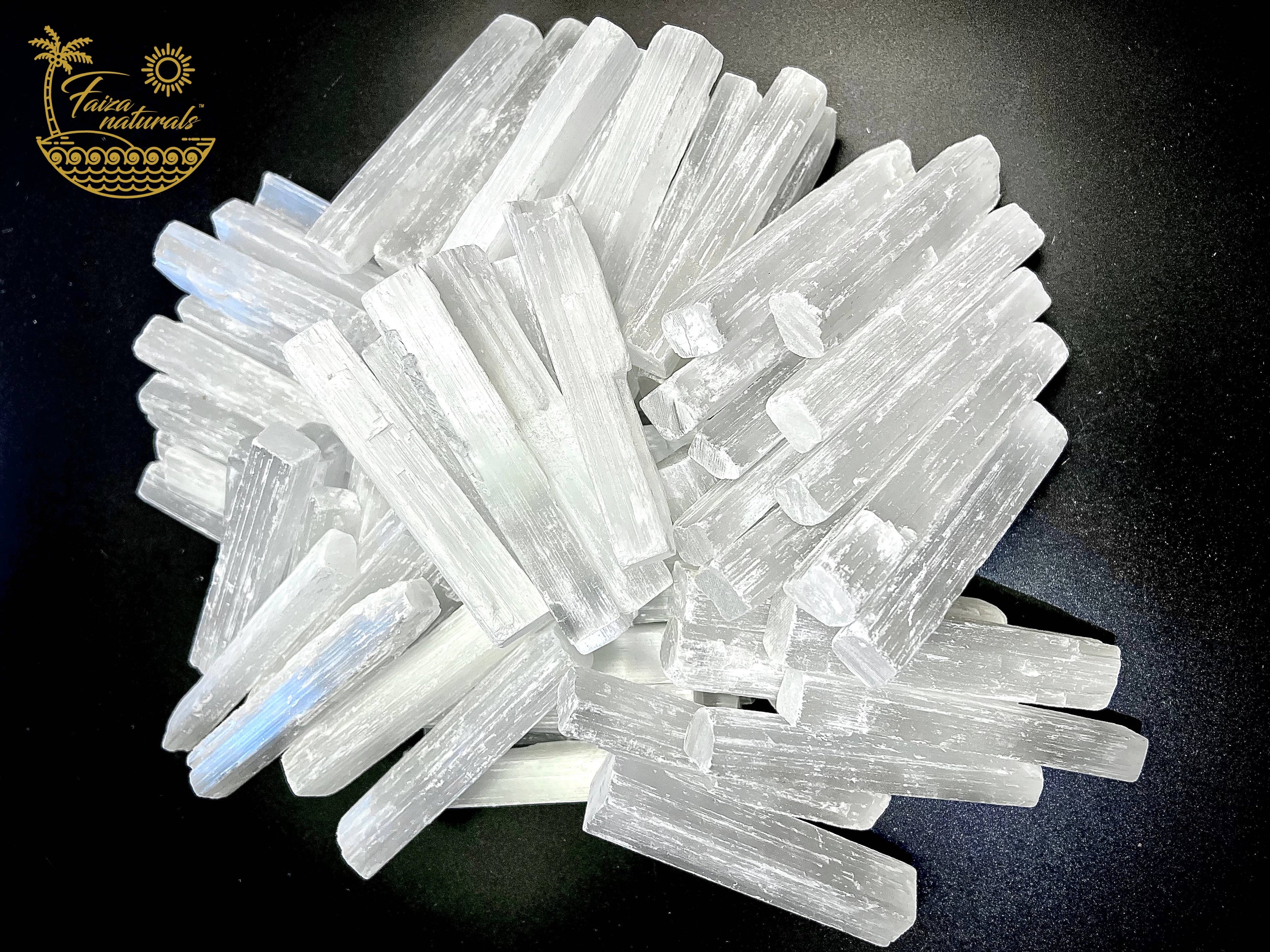 Selenite Crystal Wands, 4in