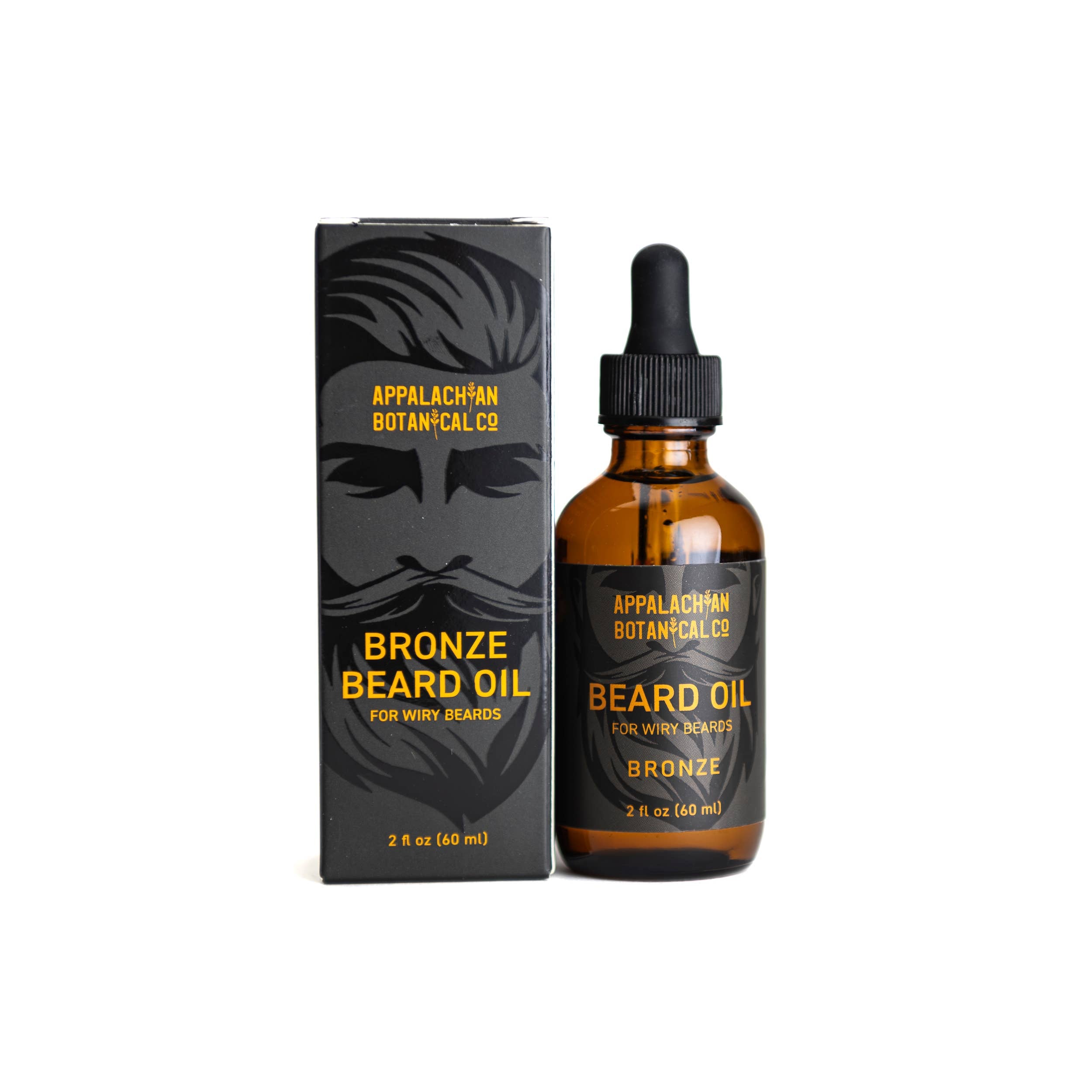 Bronze Beard Oil: Botanical Softener for Wiry/Curly Hair