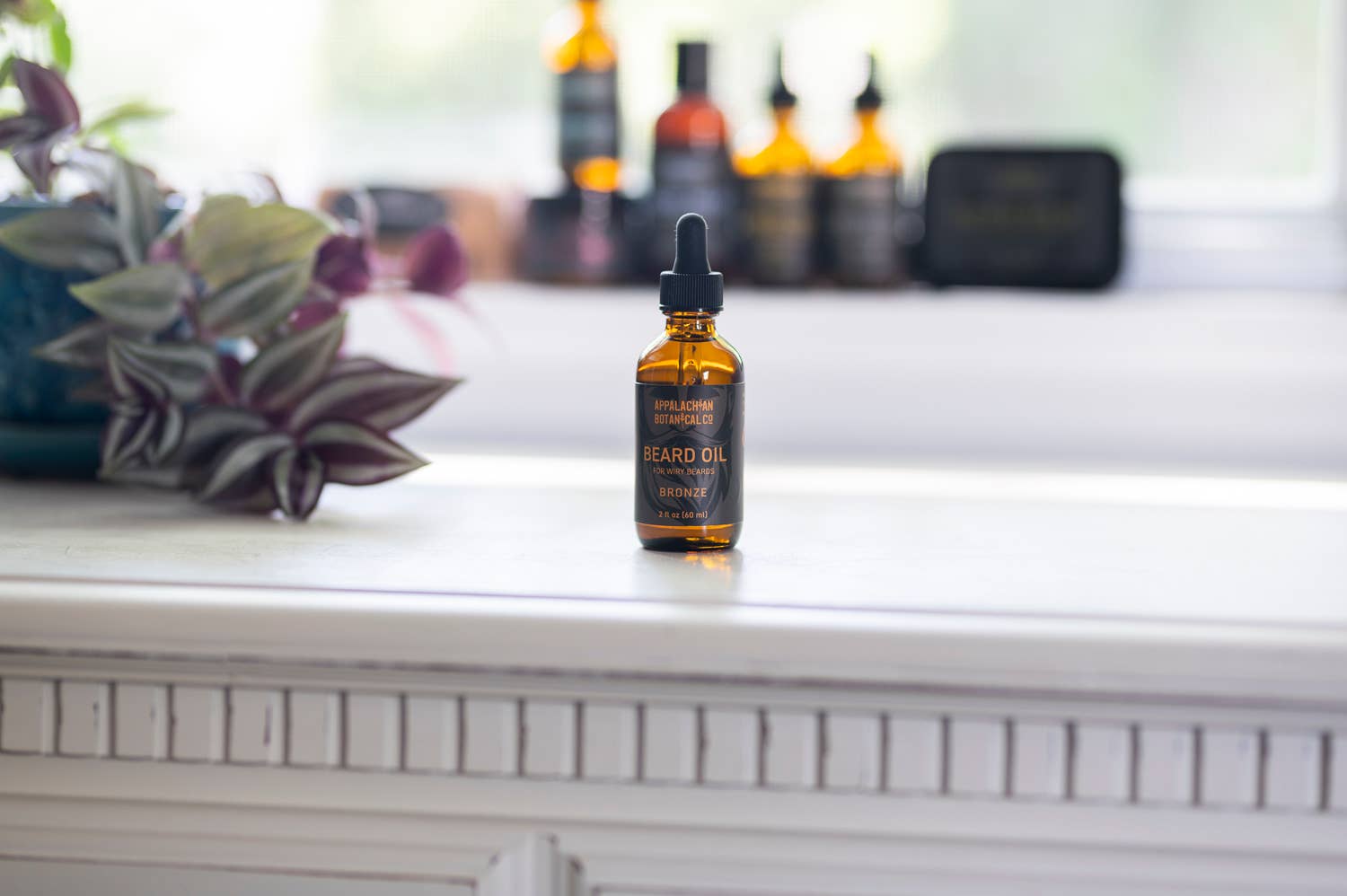 Bronze Beard Oil: Botanical Softener for Wiry/Curly Hair