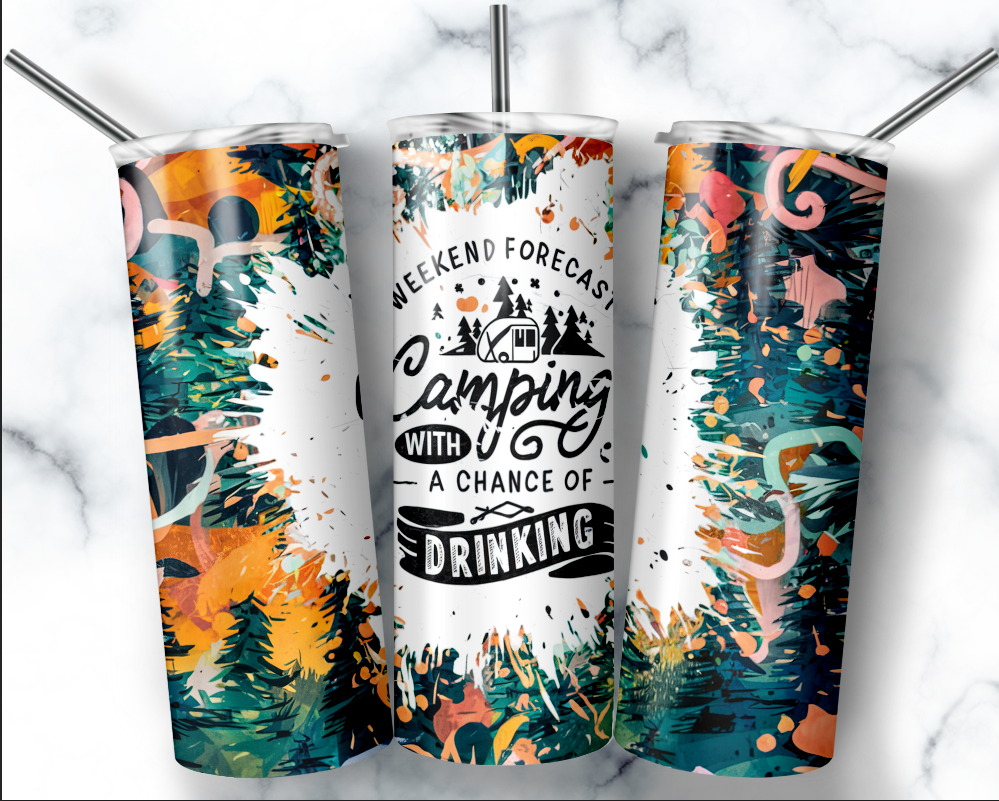 Camping Life Tumbler - Weekend Forecast