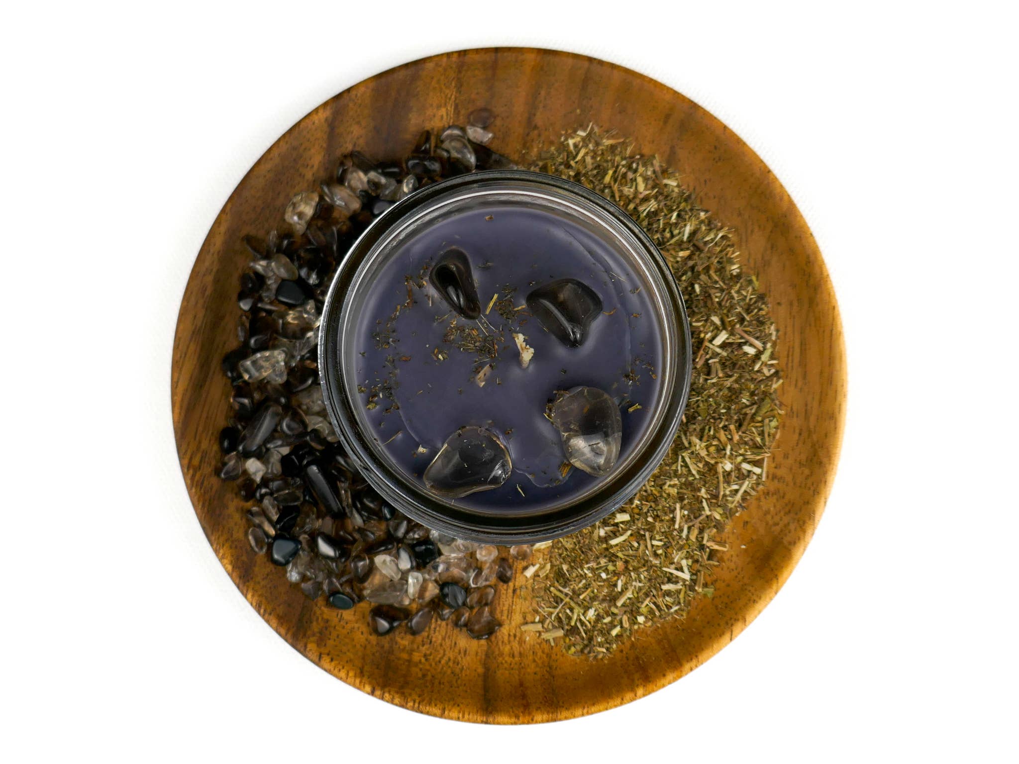 Crystal & Herb Candle - Smoky Quartz