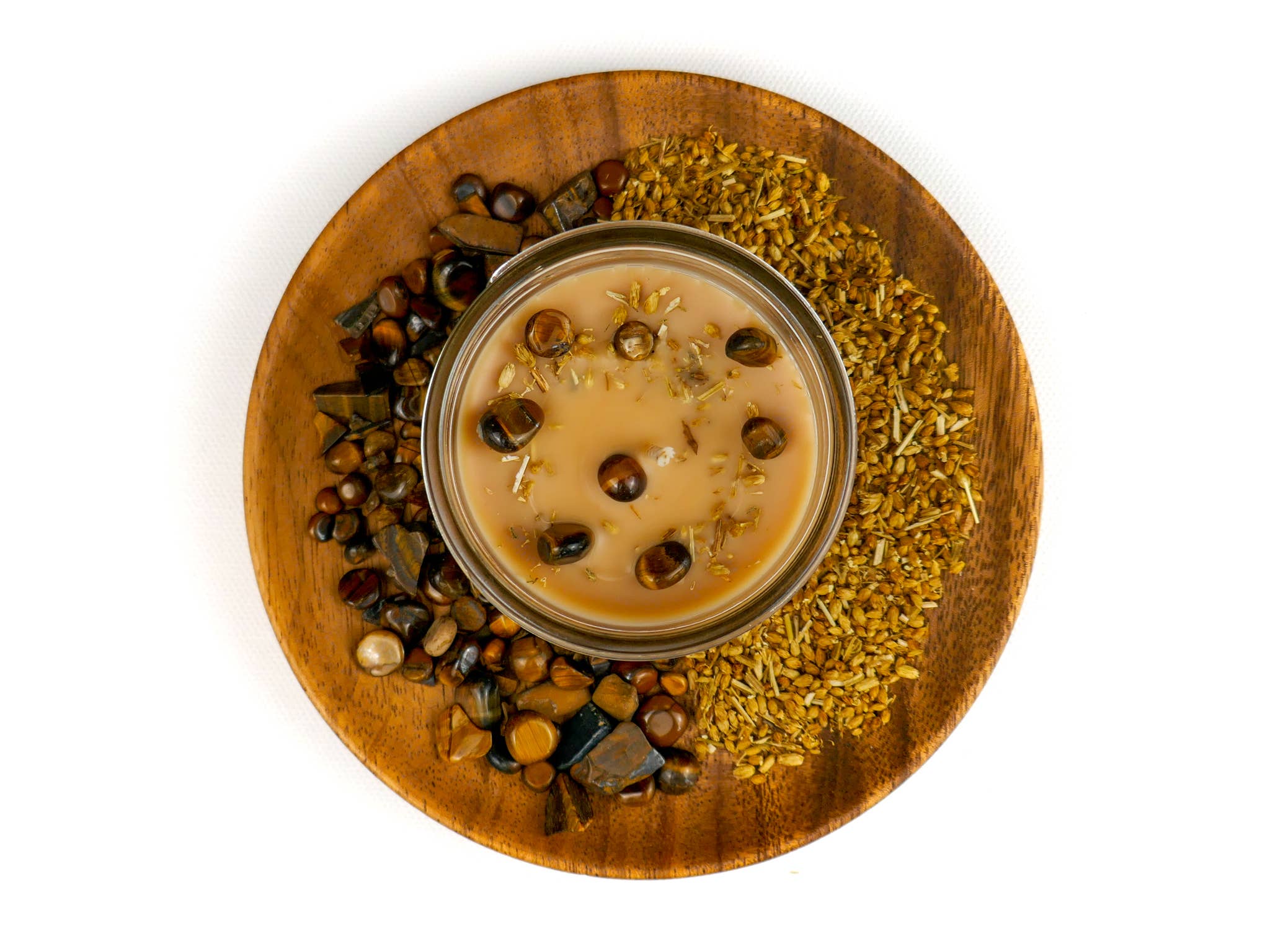 Crystal & Herb Candle - Tiger Eye