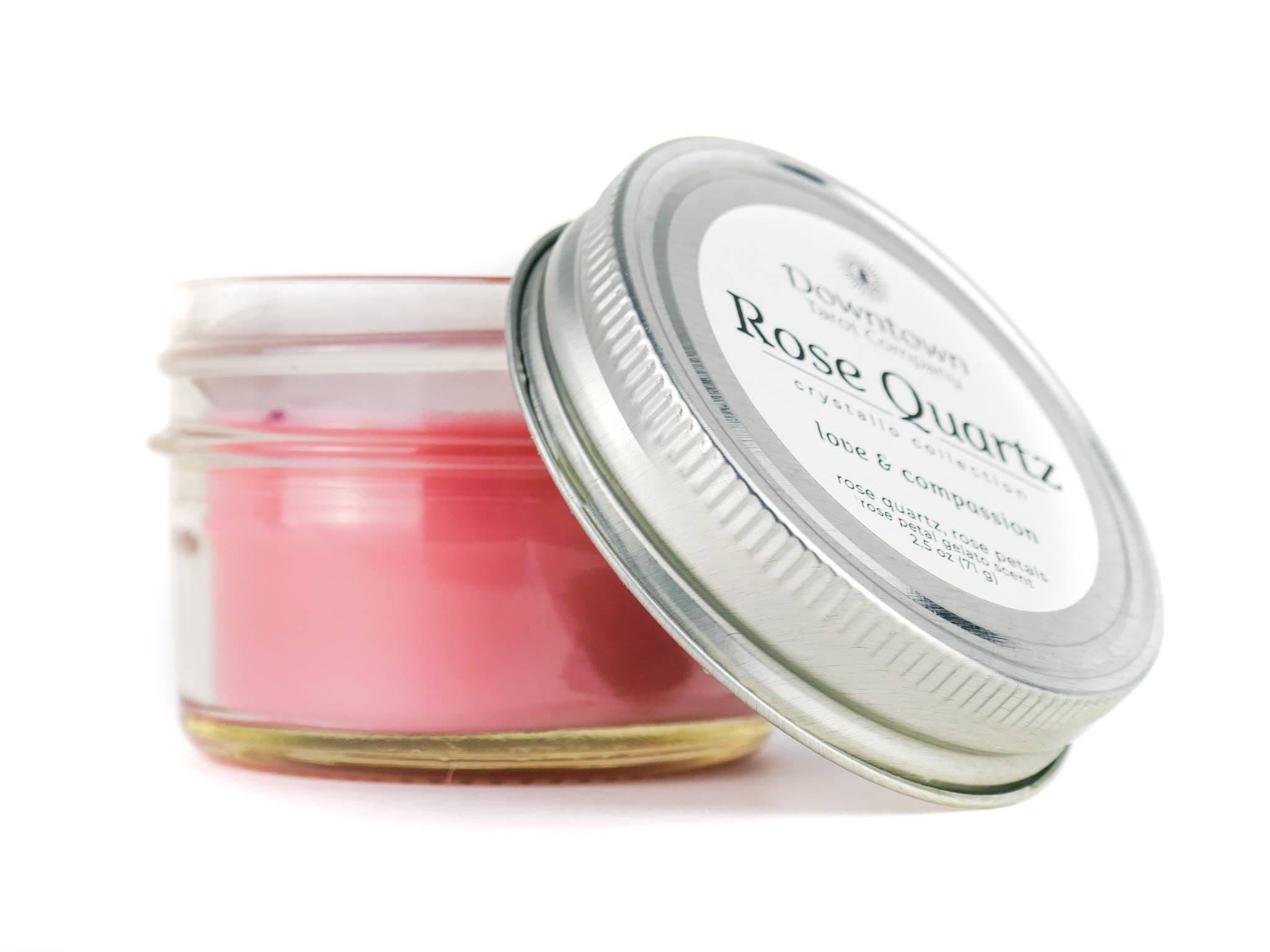 Crystal & Herb Candle - Rose Quartz