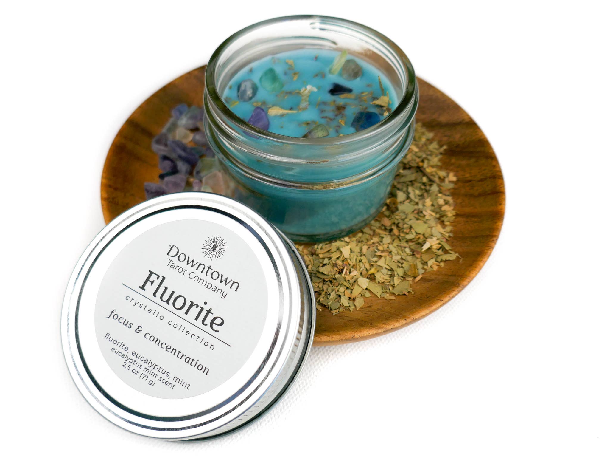Crystal & Herb Candle - Fluorite