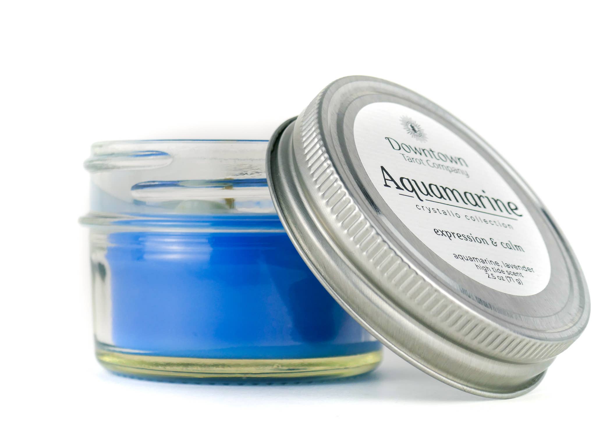 Crystal & Herb Candle - Aquamarine