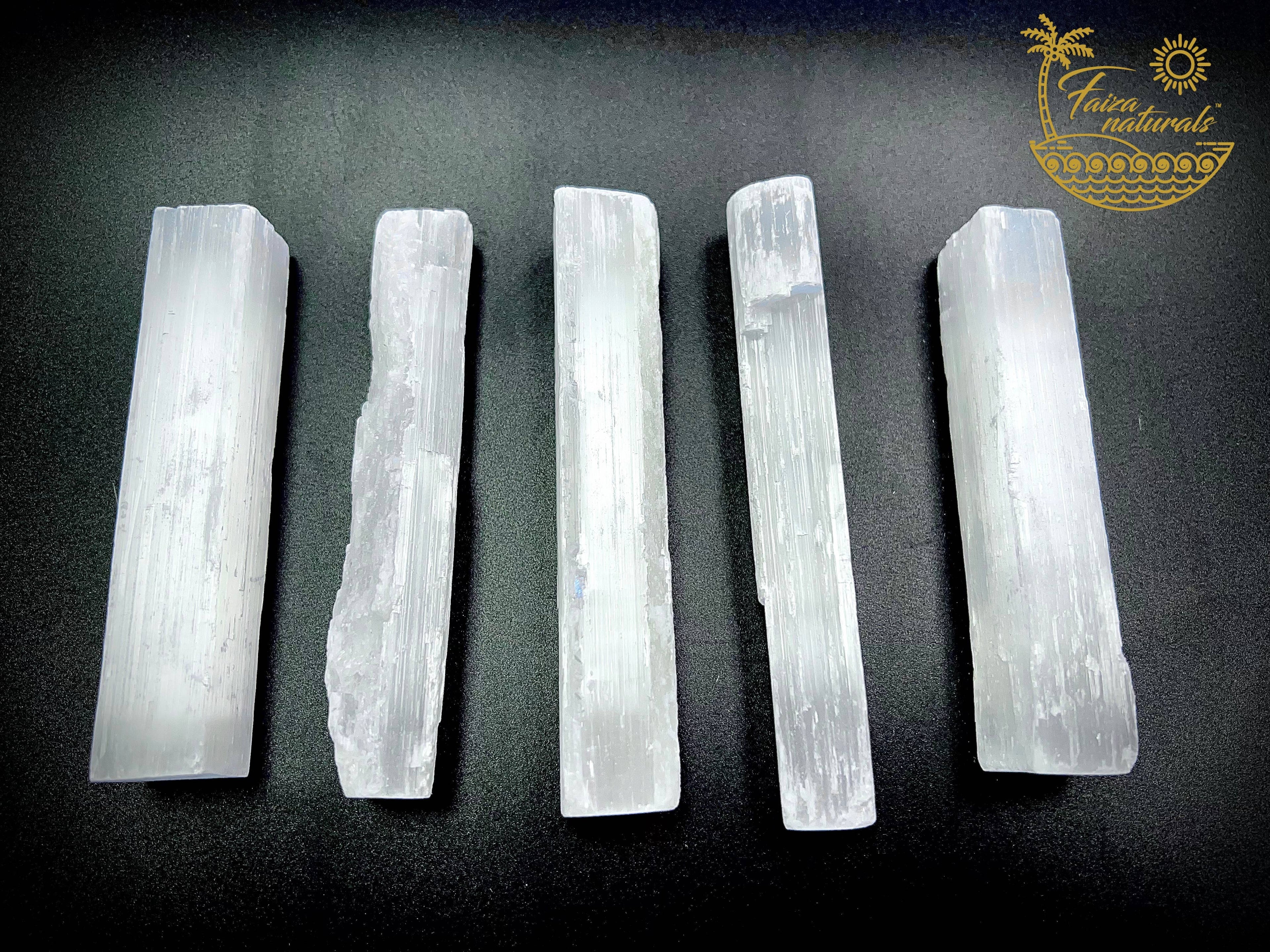 Selenite Crystal Wands, 4in
