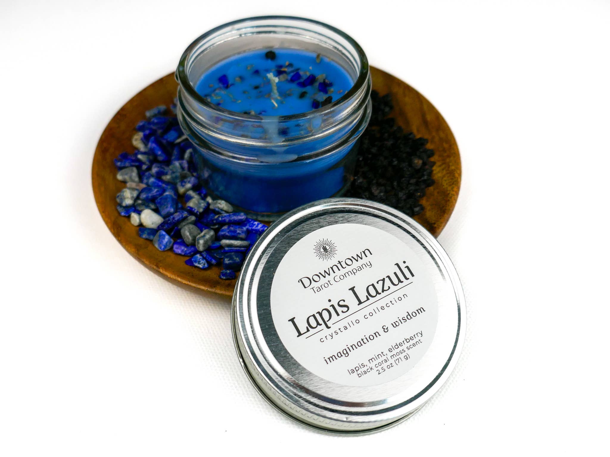 Crystal & Herb Candle - Lapis Lazuli