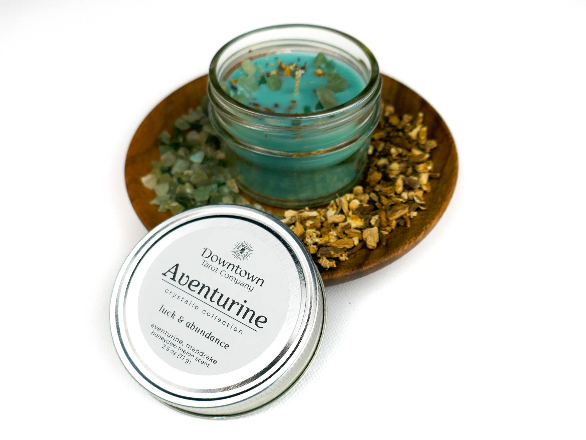 Crystal & Herb Candle - Aventurine