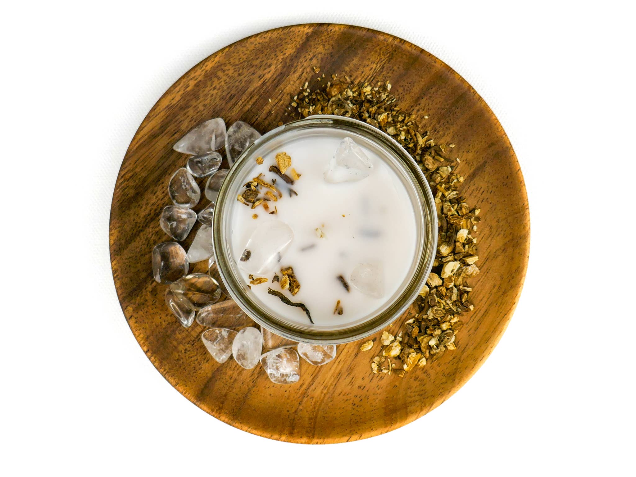 Crystal & Herb Candle - Clear Quartz