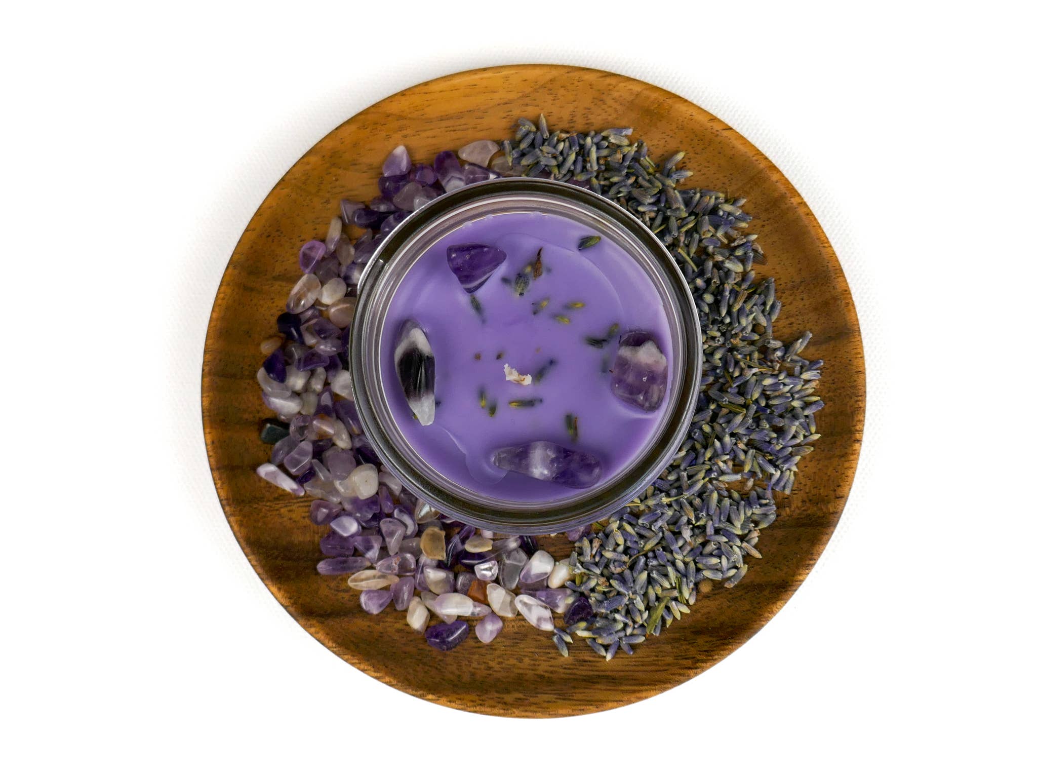 Crystal & Herb Candle - Amethyst