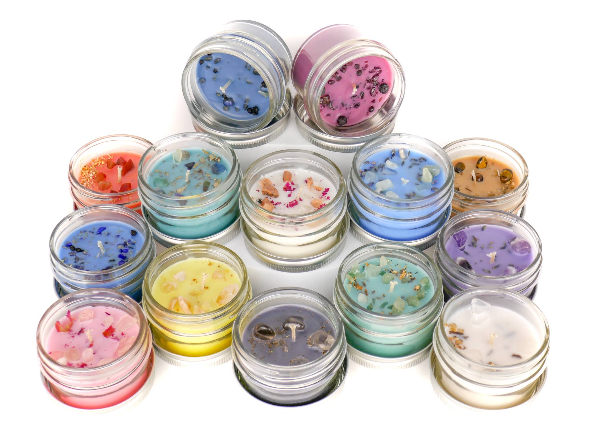 Crystal & Herb Candle - Aquamarine