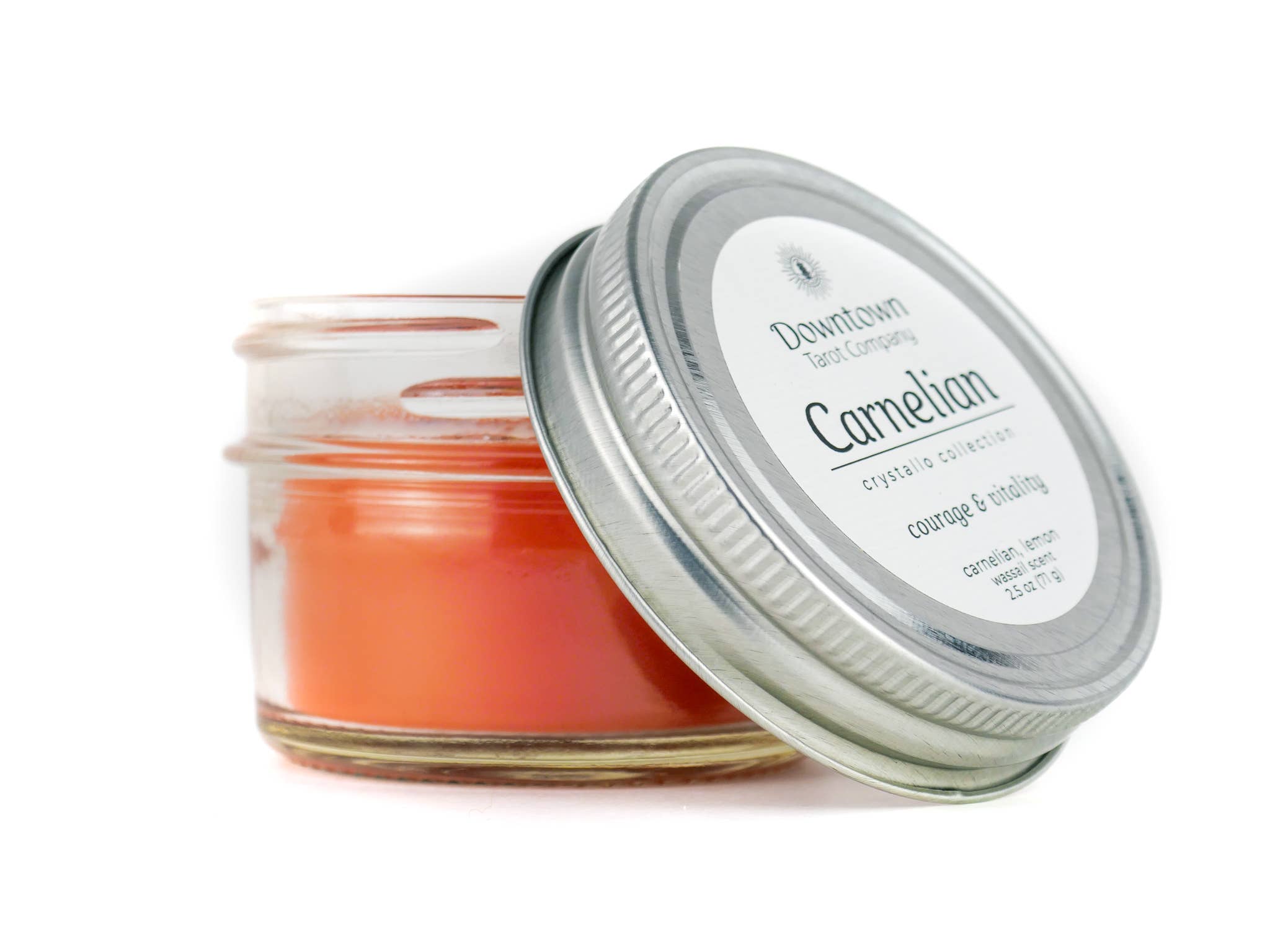 Crystal & Herb Candle - Carnelian