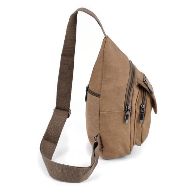 Canvas Sling Bag Backpack    (Adjustable)