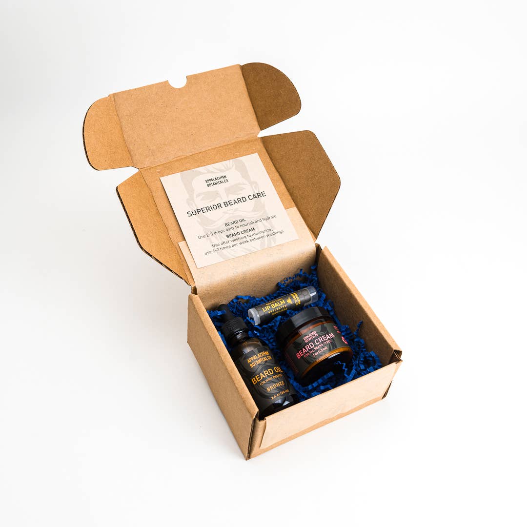 Bronze Beard Combo: Botanical Cream & Oil Gift Set