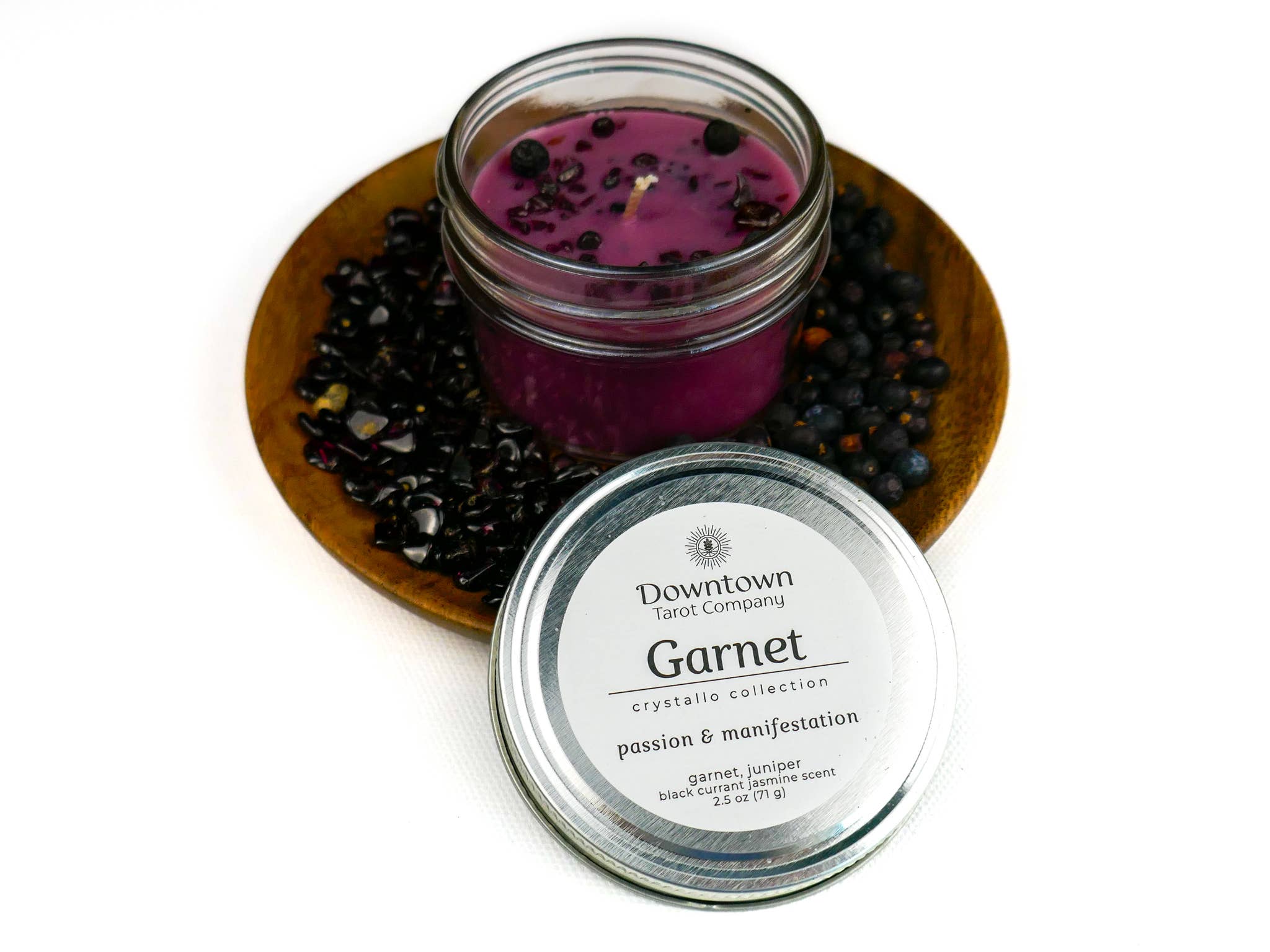 Crystal & Herb Candle - Garnet