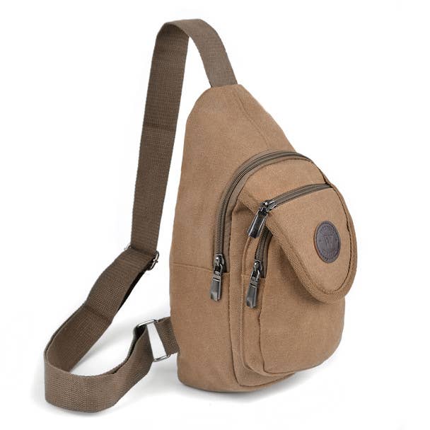 Canvas Sling Bag Backpack    (Adjustable)